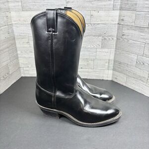 Justin Boots Tobias 12 Inch Round Toe Cowboy  Mens BlK Casual Boots 3040 Sz 10EE